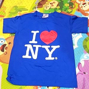 Never worn.  XS KIDS I ❤️ NY 👕